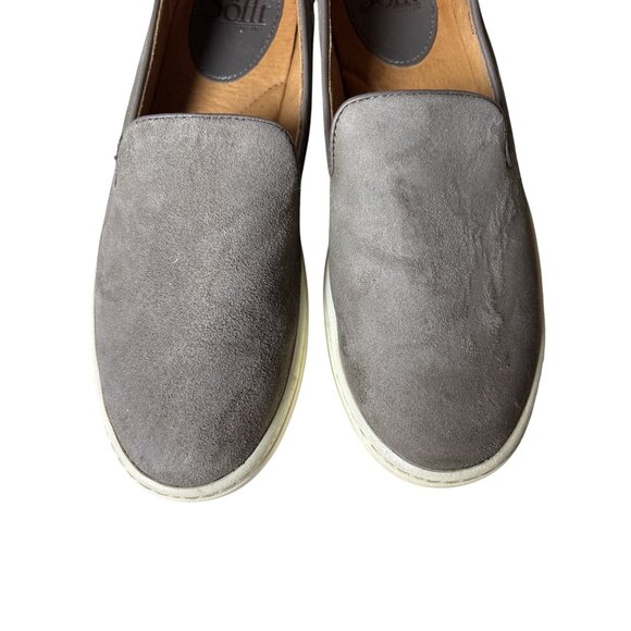 Sofft Somers Slip On Shoes Size 6 Snare Gray Flats Comfort Suede Leather Loafer - Picture 6 of 11